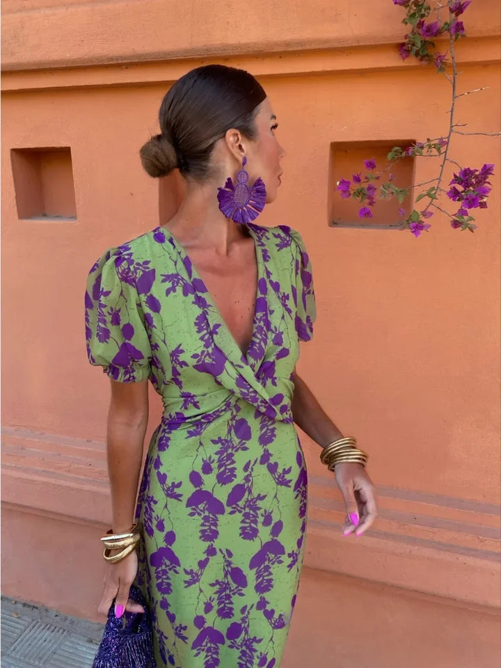 Lucinda | V Neck Dress