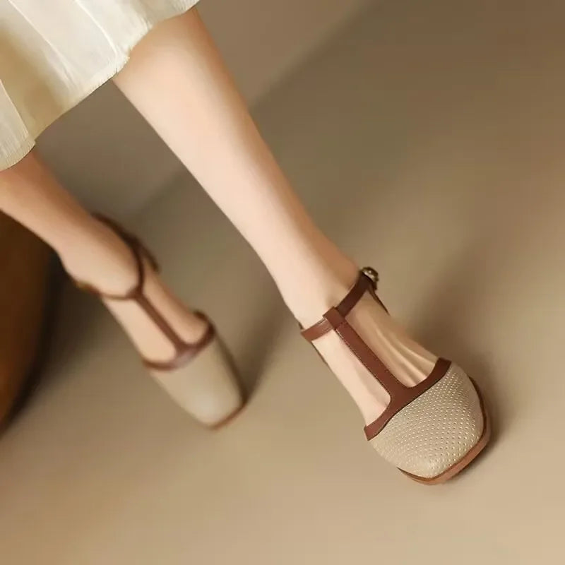 Isava | Mid Heel Shoes Real Leather